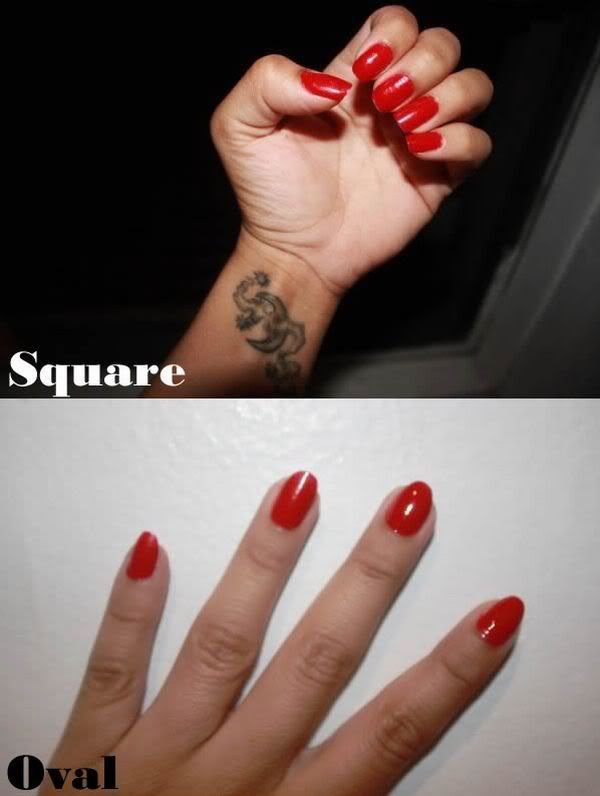 Filing+nails+square