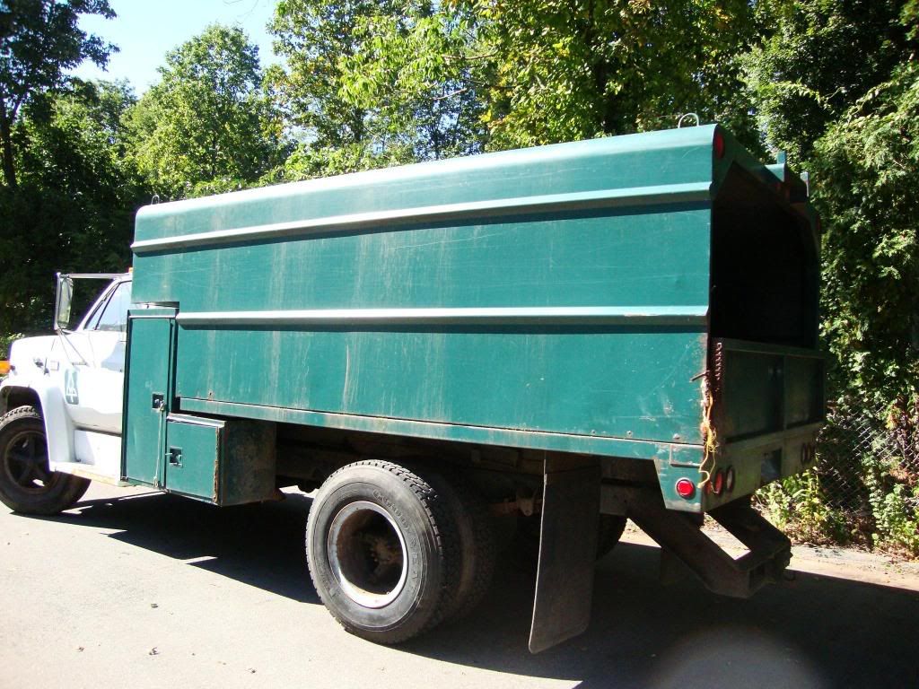 1988 GMC 7000 Dump Body Chip Box Truck