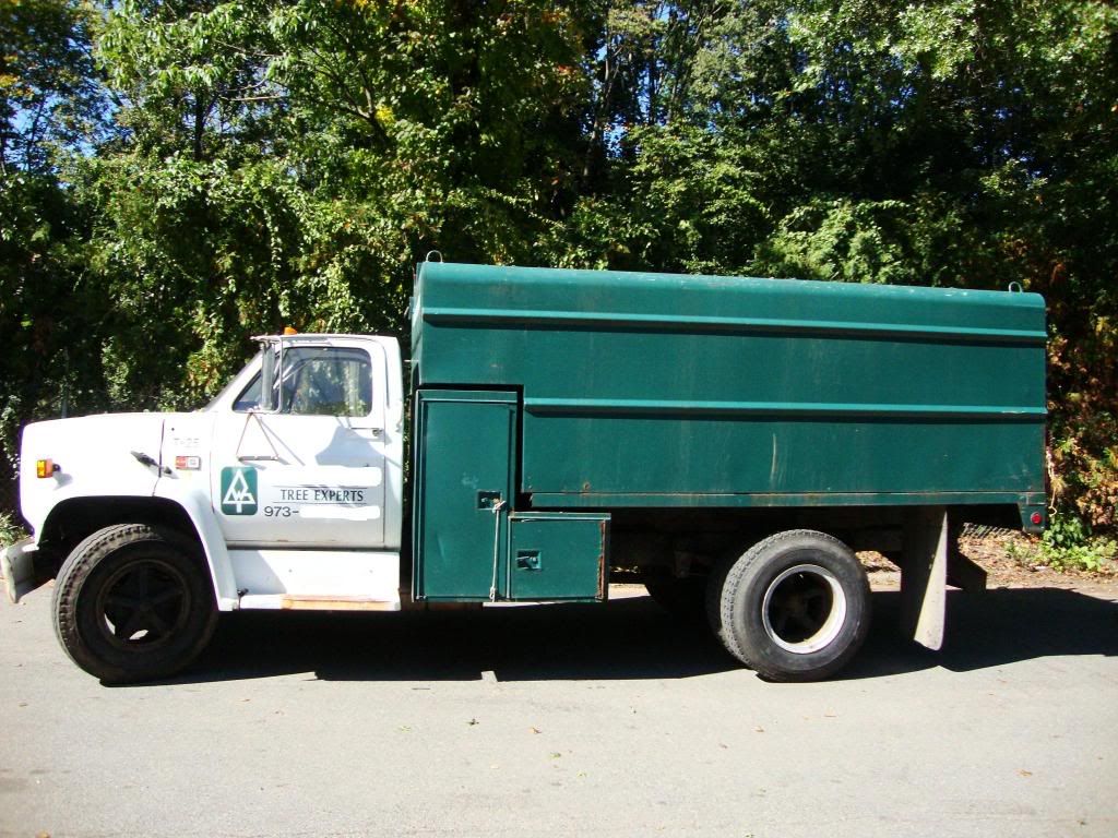 1988 GMC 7000 Dump Body Chip Box Truck