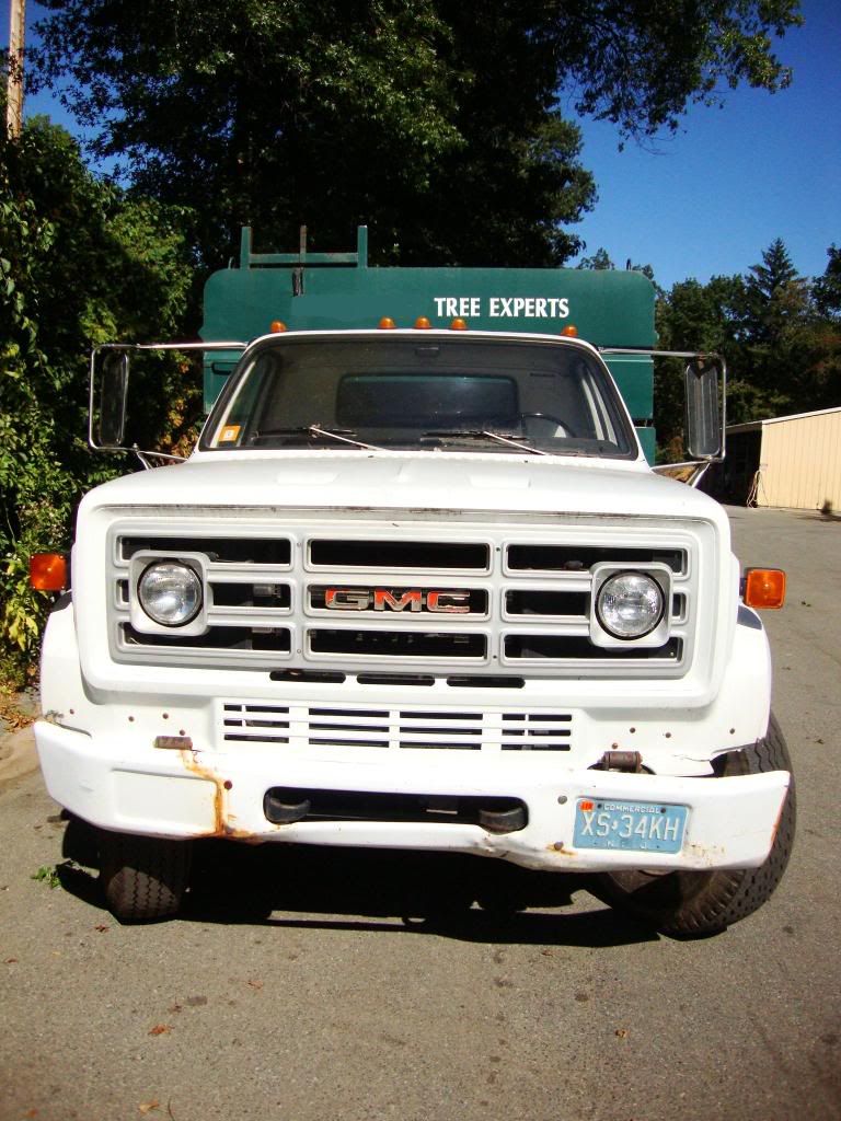 1988 GMC 7000 Dump Body Chip Box Truck