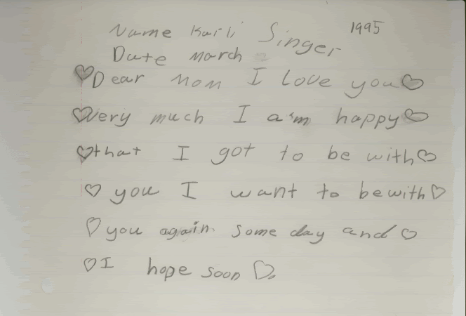 Karli's Letter