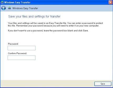 Password Untuk Easy File Transfer