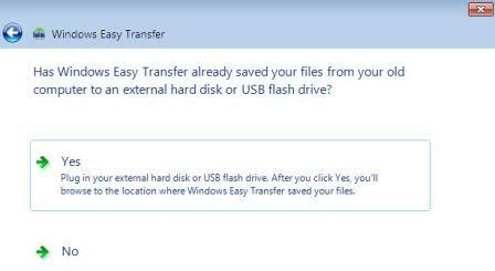 Restore Easy Transfer Dari USB