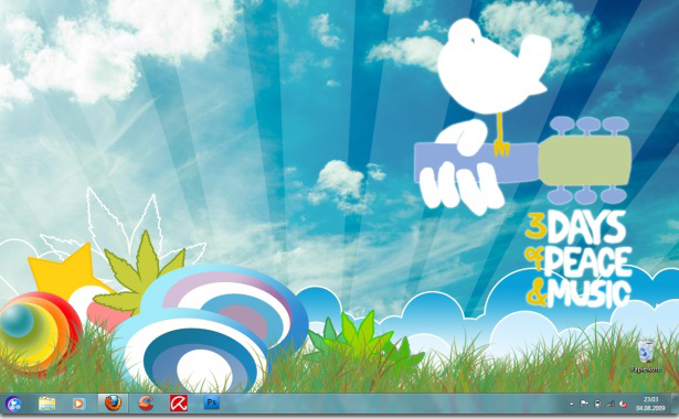 Theme Windows 7 Hijau Segar Indah
