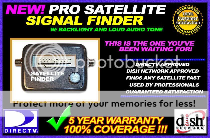 SATELLITE FINDER METER LOCATOR FOR DIRECTV DISH NETWORK  